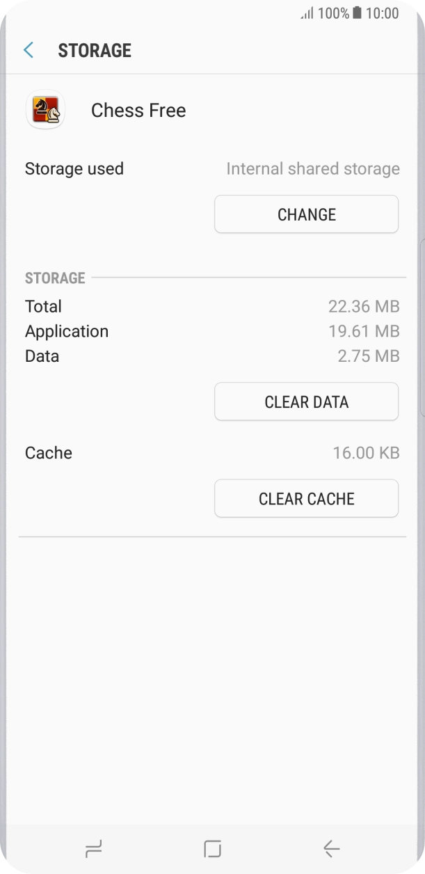 Press CLEAR CACHE. Press CLEAR CACHE.