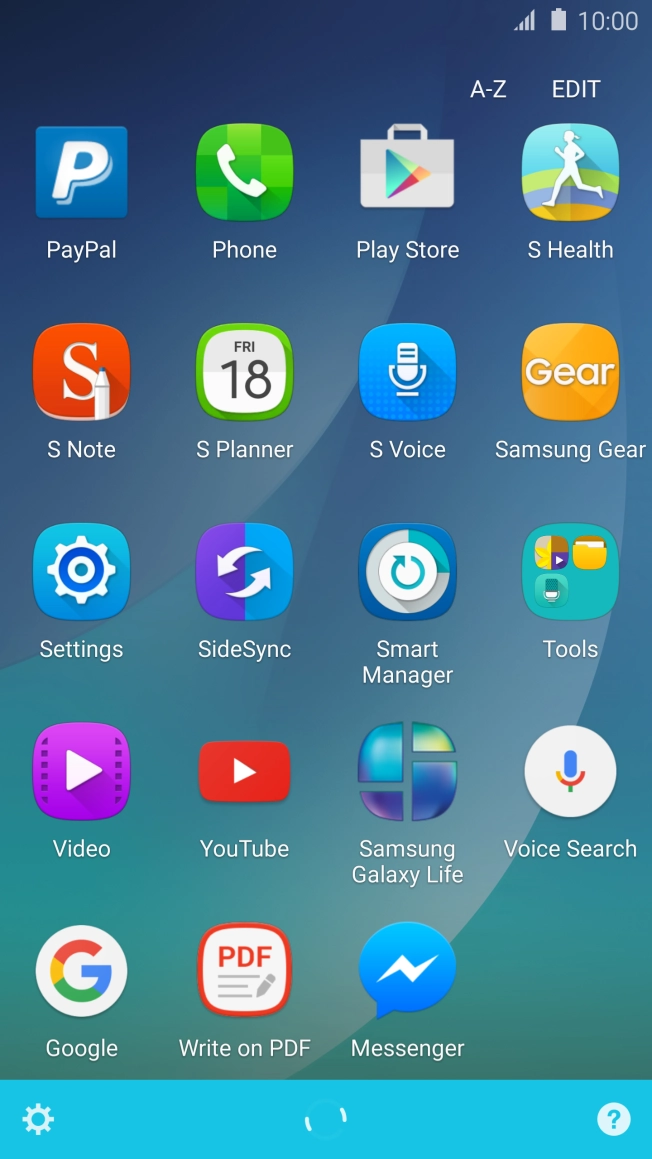 Press the Home key to return to the home screen. Press the Home key to return to the home screen.