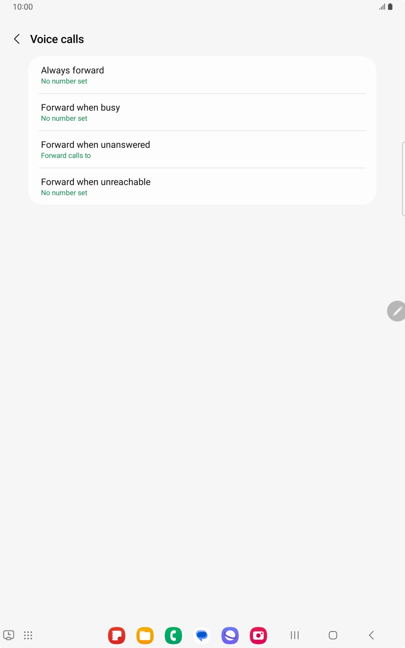 Press the Home key to return to the home screen.