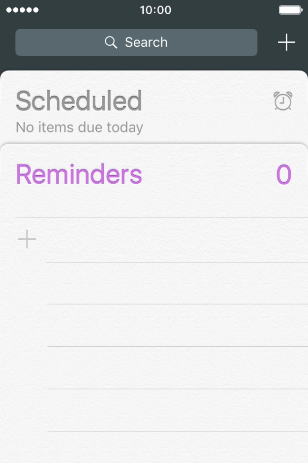 Press Reminders.