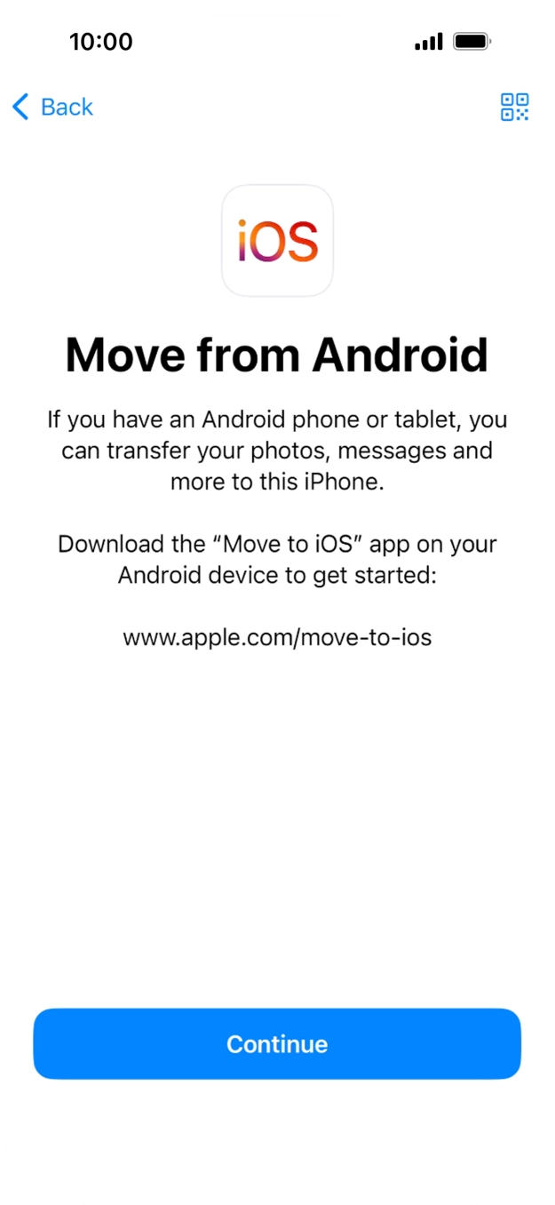 To transfer content to your phone, you need to install the app 