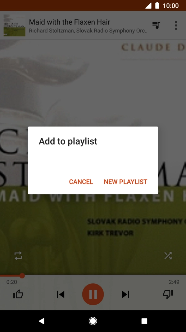 Press NEW PLAYLIST.