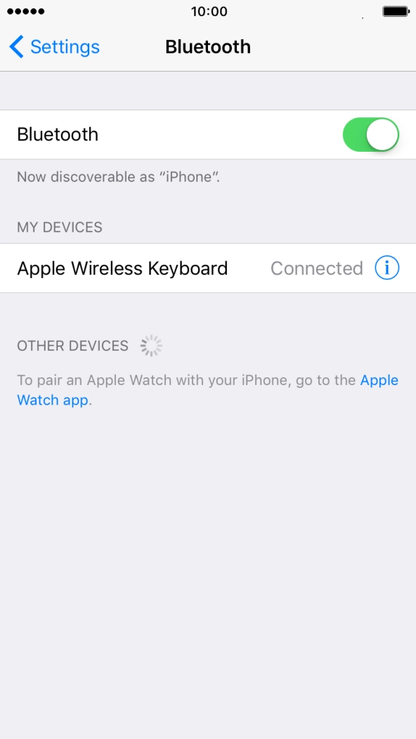 Press the Home key to return to the home screen.