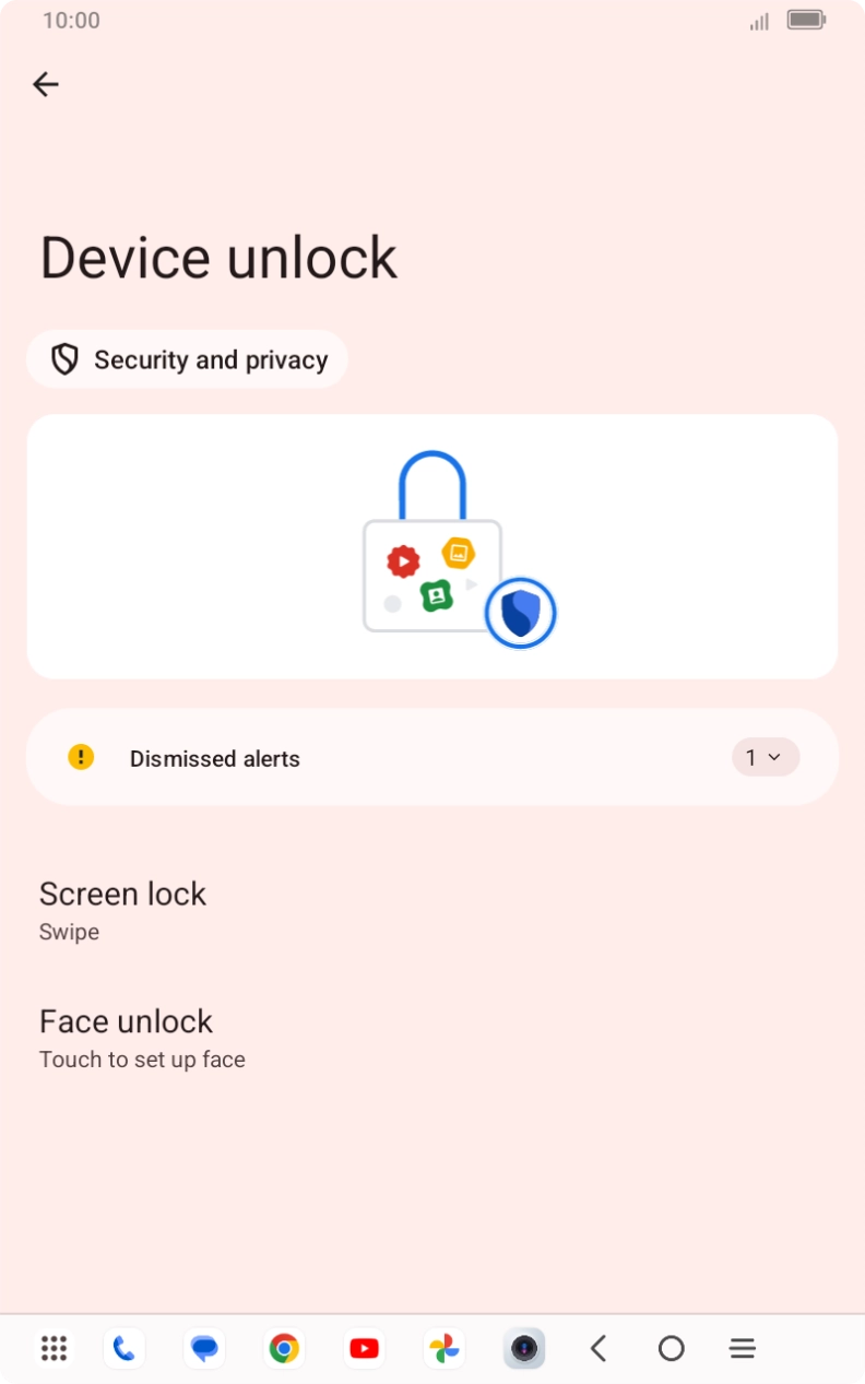 Press Screen lock. Press Screen lock.