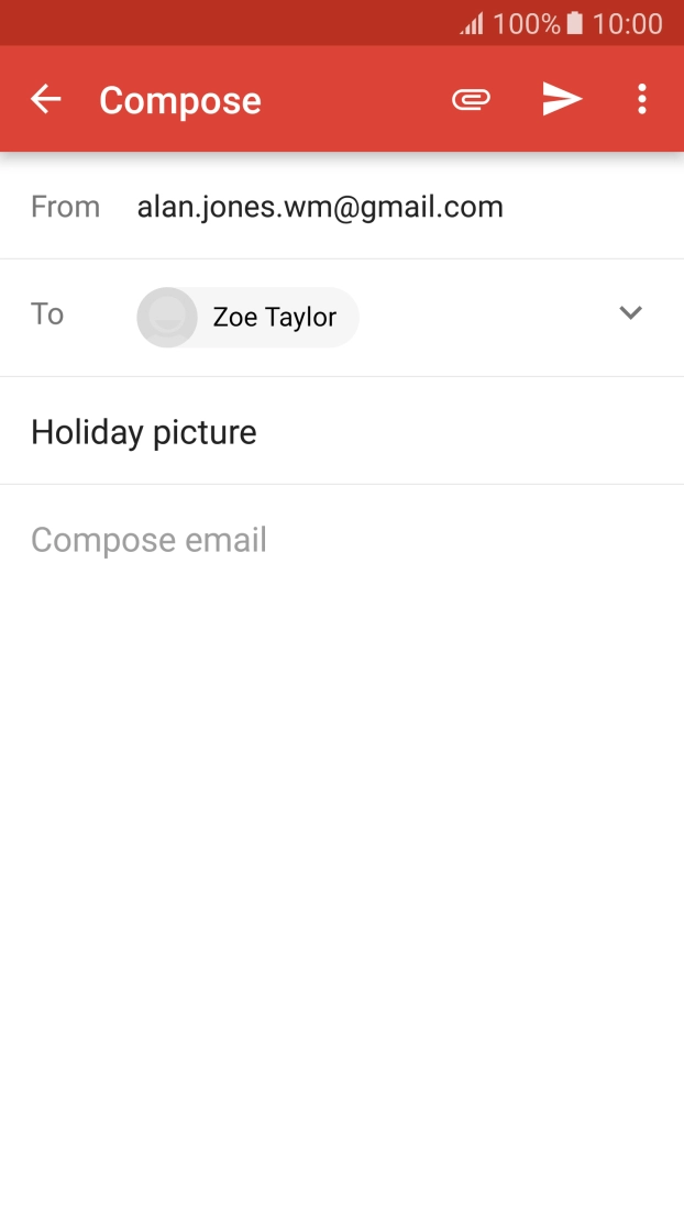 Press the text input field.