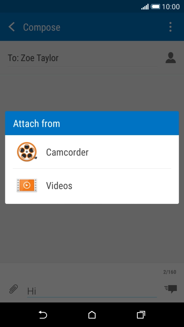 Press Videos and go to the required video clip.