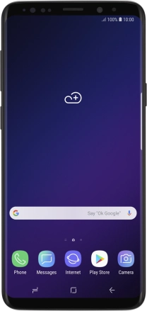 Image 1: Front view of the Samsung Galaxy S9+