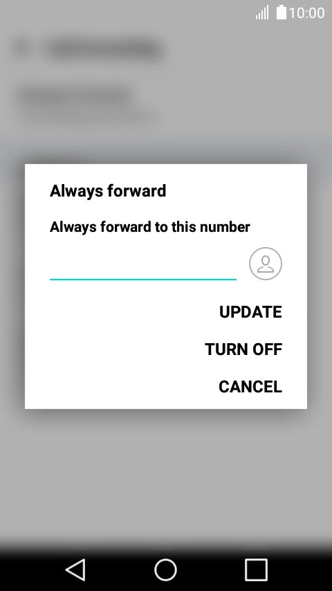Press TURN OFF.