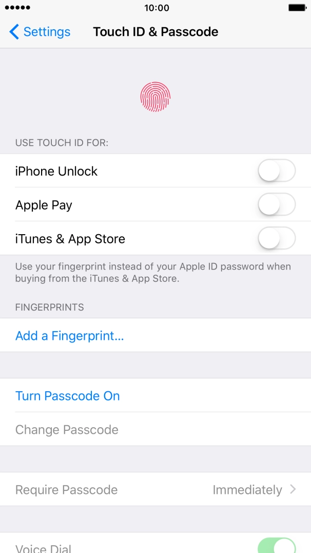 Press Add a Fingerprint... and follow the instructions on the screen to add your fingerprint. Press Add a Fingerprint... and follow the instructions on the screen to add your fingerprint.