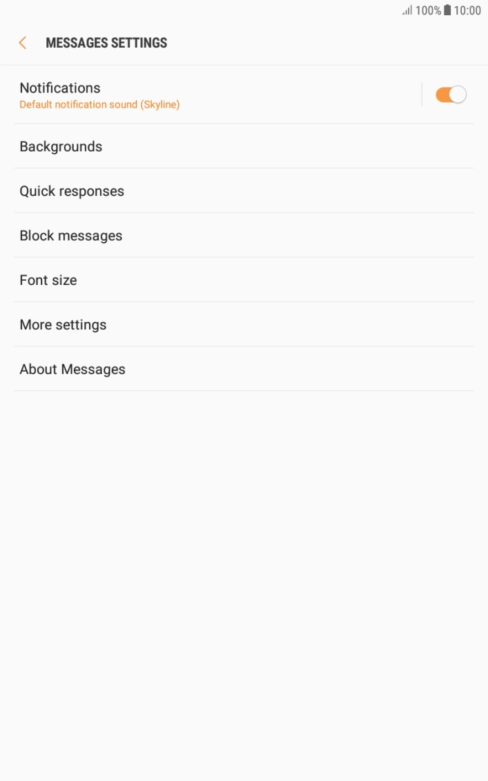 Press More settings.
