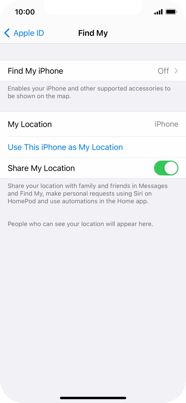 Press Find My iPhone. Press Find My iPhone.