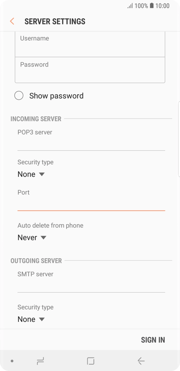 Press the drop down list below Press the drop down list below