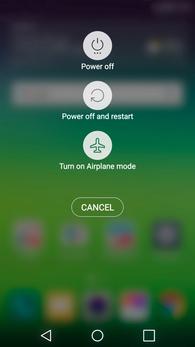 Press Turn on Airplane mode. Press Turn on Airplane mode.