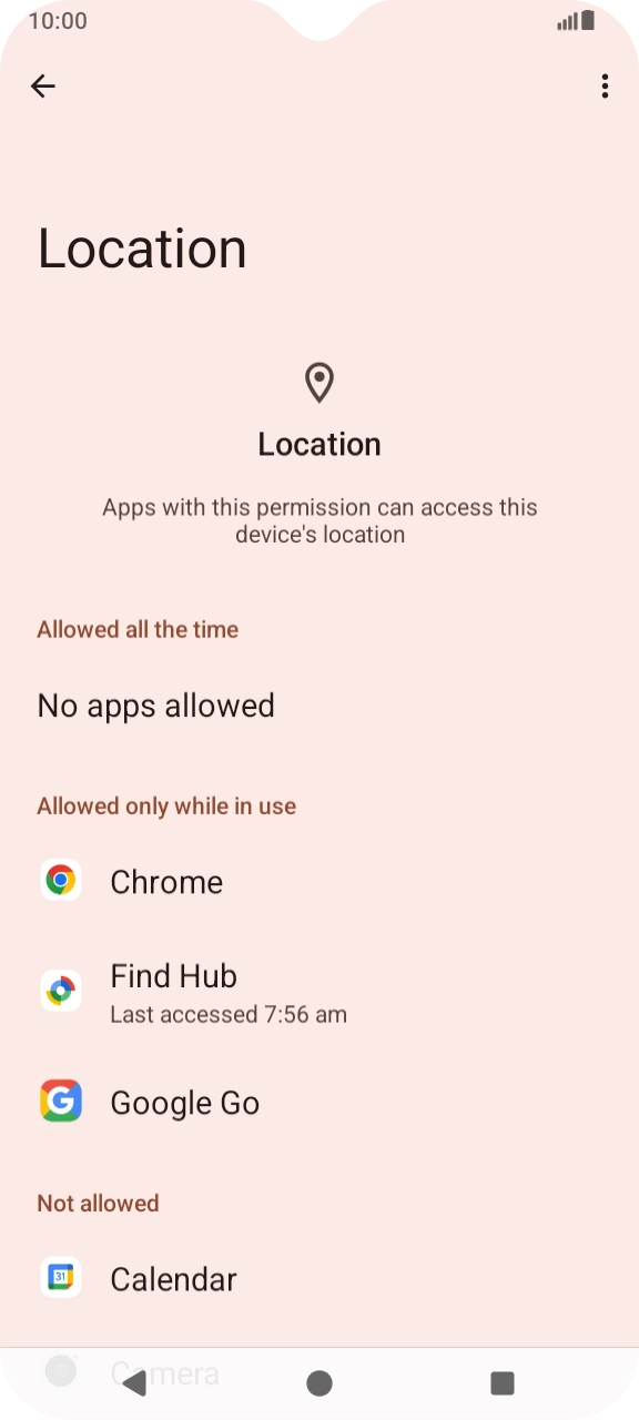 Press the required app. Press the required app.
