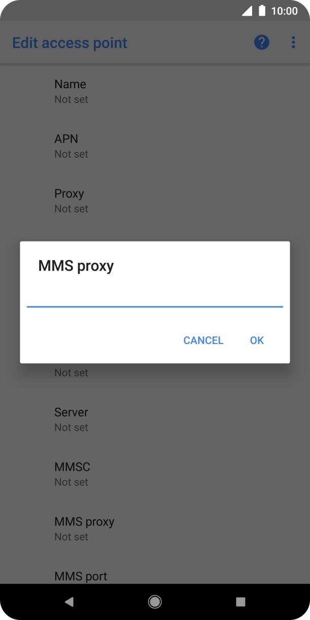 Key in 10.1.1.180 and press OK. Key in 10.1.1.180 and press OK.