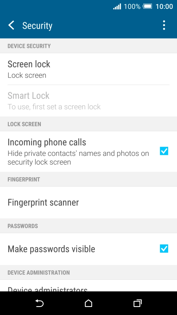 Press Screen lock.