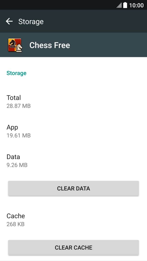 Press CLEAR CACHE. Press CLEAR CACHE.