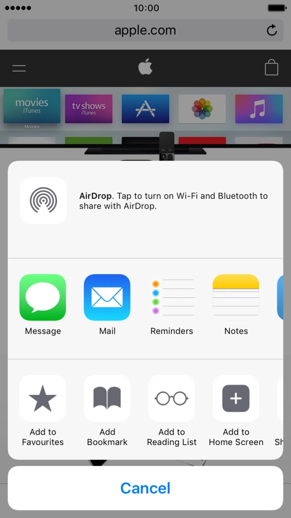 Press Add to Home Screen. Press Add to Home Screen.