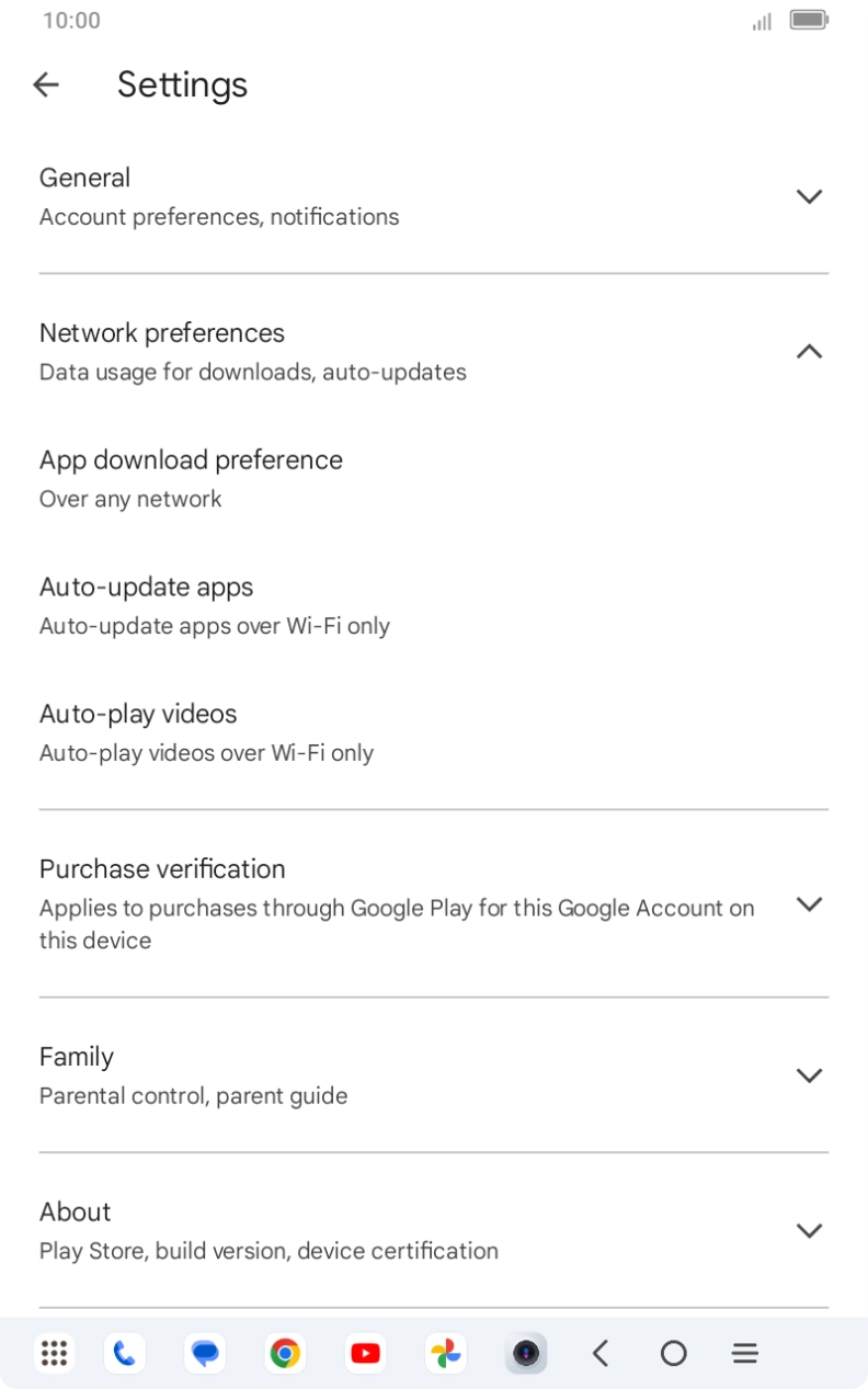 Press Auto-update apps. Press Auto-update apps.
