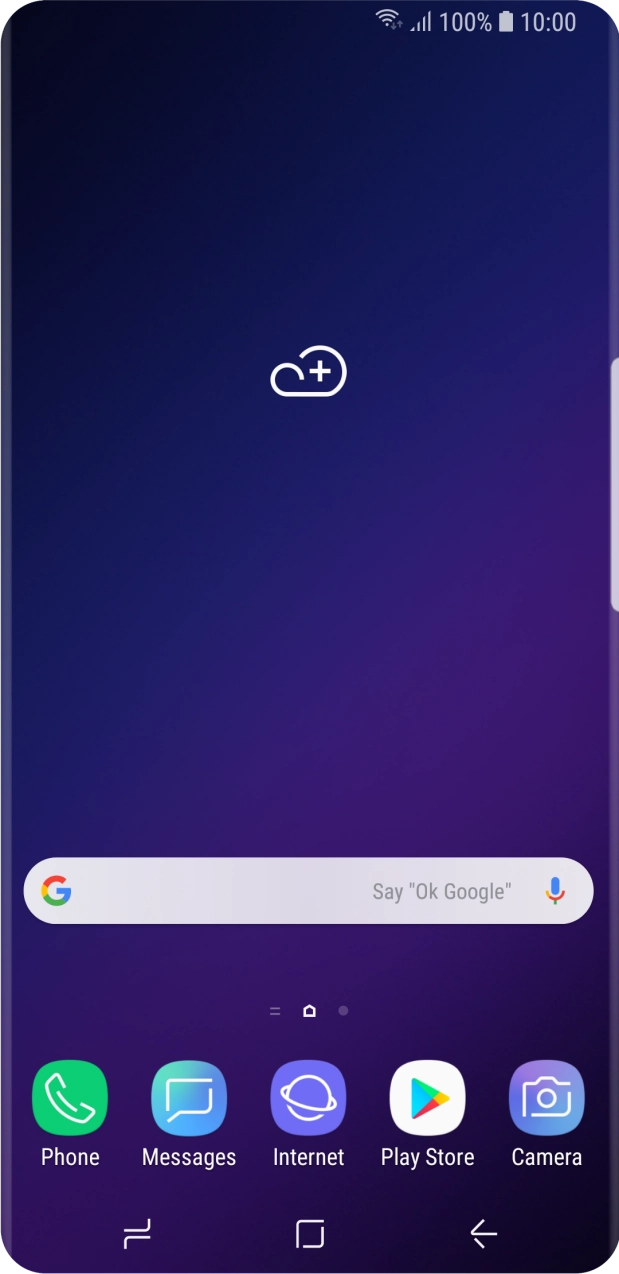 The Wi-Fi icon shows that your phone is connected to a Wi-Fi network.