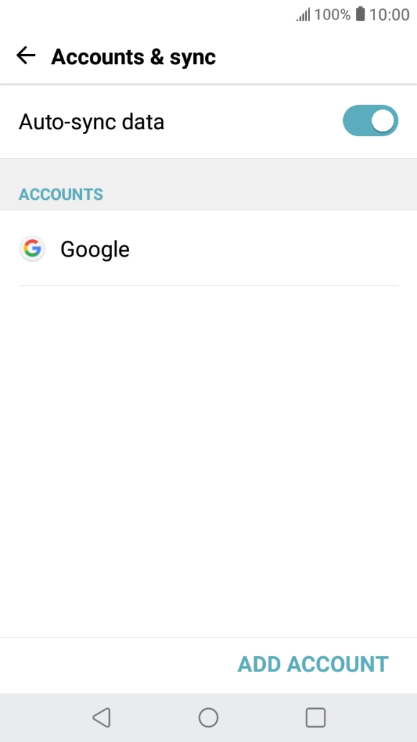 Press ADD ACCOUNT. Press ADD ACCOUNT.