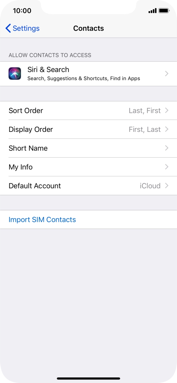 Press Import SIM Contacts. Press Import SIM Contacts.
