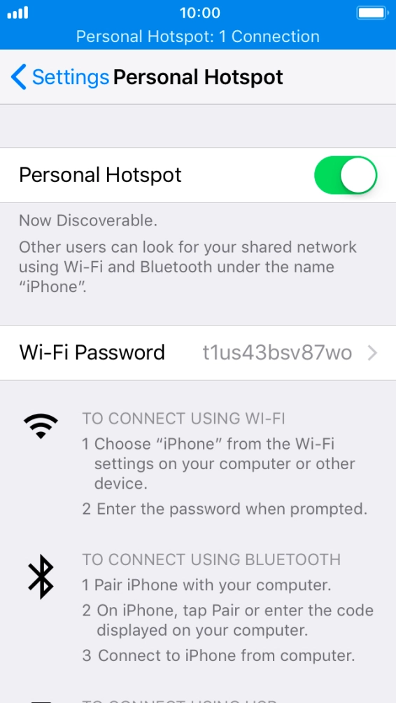 Press Wi-Fi Password and key in the required password. Press Wi-Fi Password and key in the required password.