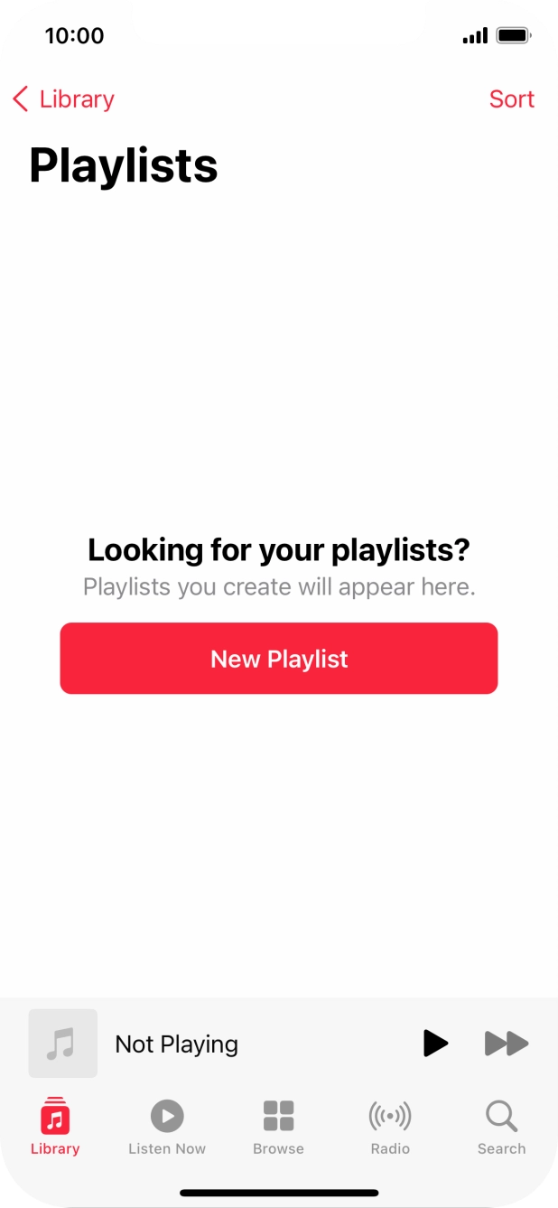 Press New Playlist.