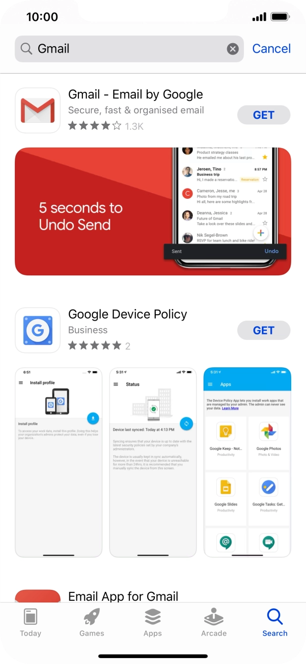 Press Gmail.