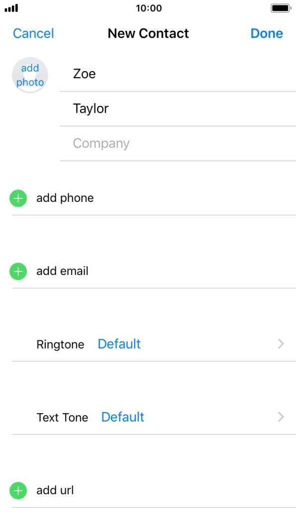Press add phone.