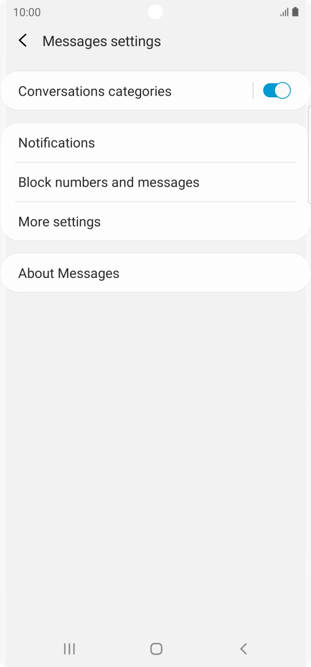 Press More settings. Press More settings.