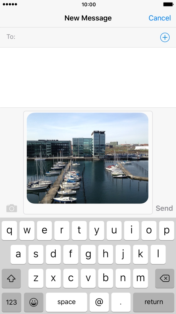 Press To and key in the first letters of the recipient's name.