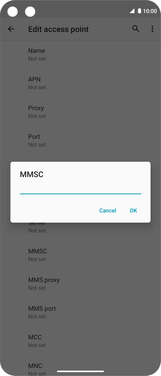 Key in http://mmsc.telstra.com:8002 and press OK. Key in http://mmsc.telstra.com:8002 and press OK.