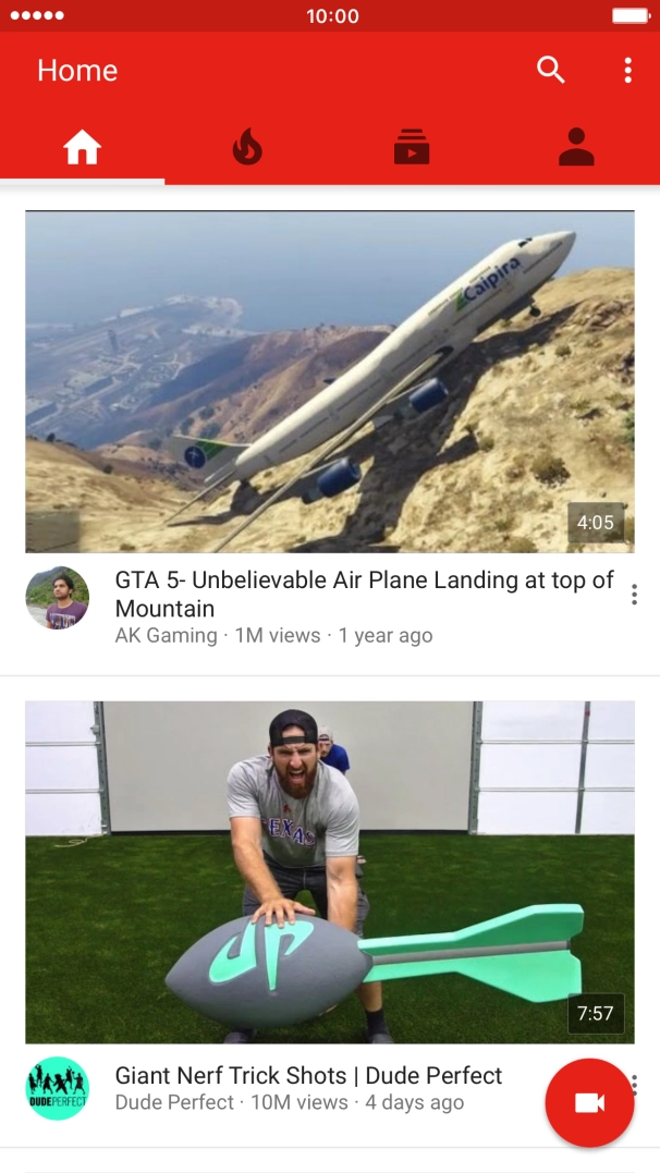 Press the search icon. Press the search icon.