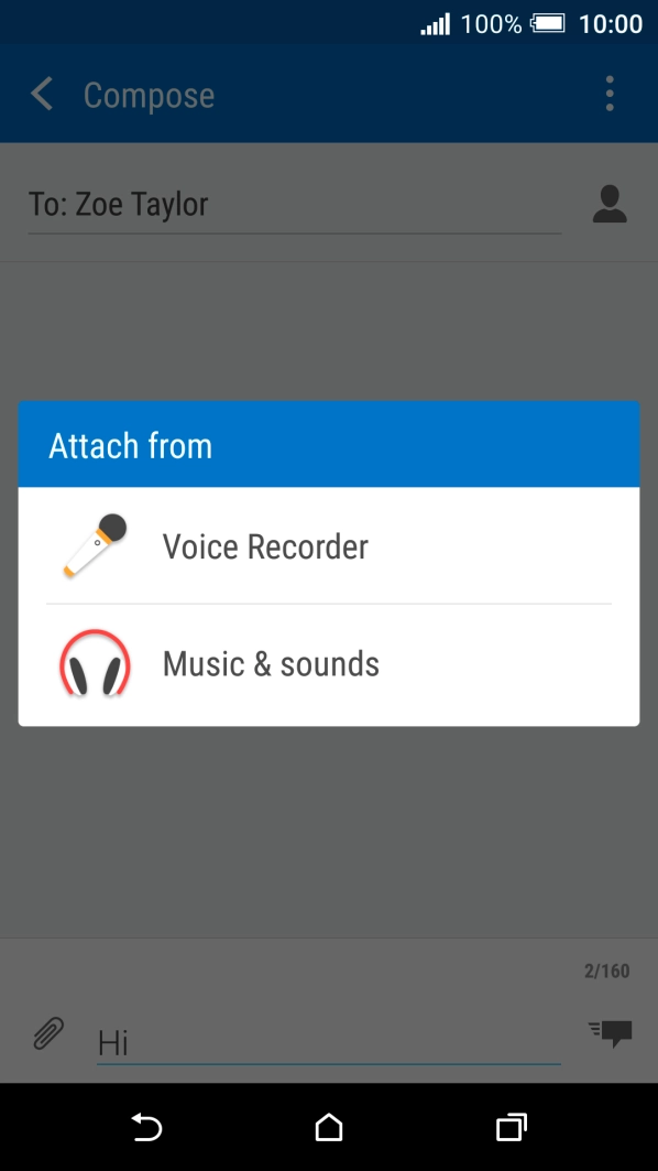 Press Music & sounds.
