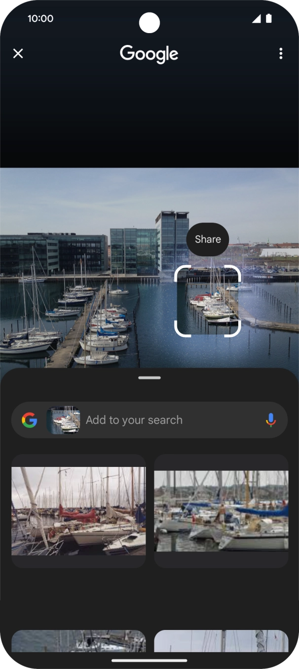 Follow the instructions on the screen to use the search results.
