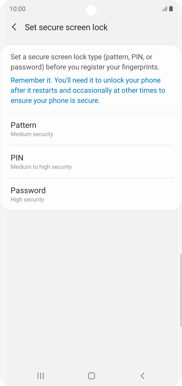 Press the required phone lock code and follow the instructions on the screen to create an additional phone lock code. Press the required phone lock code and follow the instructions on the screen to create an additional phone lock code.