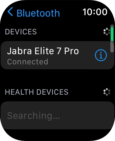 Press the Digital Crown to return to the home screen. Press the Digital Crown to return to the home screen.