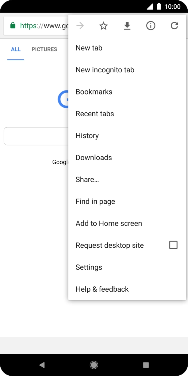 Press Settings. Press Settings.