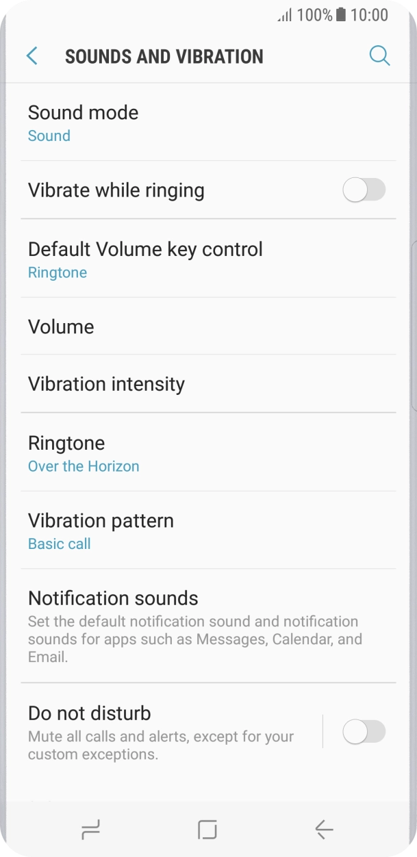 Press Notification sounds.