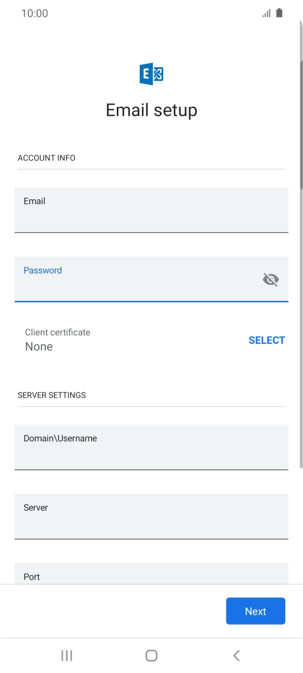 If you turn on the function, press SELECT and follow the instructions on the screen to install the required certificate. If you turn on the function, press SELECT and follow the instructions on the screen to install the required certificate.