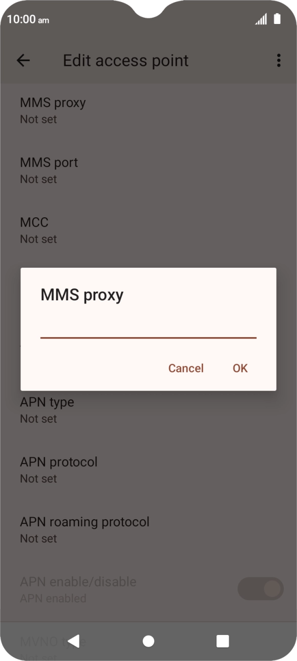 Key in 10.1.1.180 and press OK. Key in 10.1.1.180 and press OK.