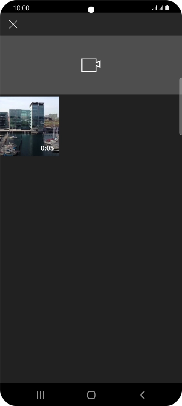 Press the required video clip.