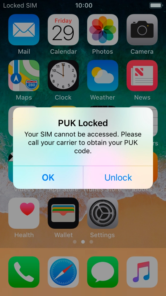 Press Unlock. Press Unlock.