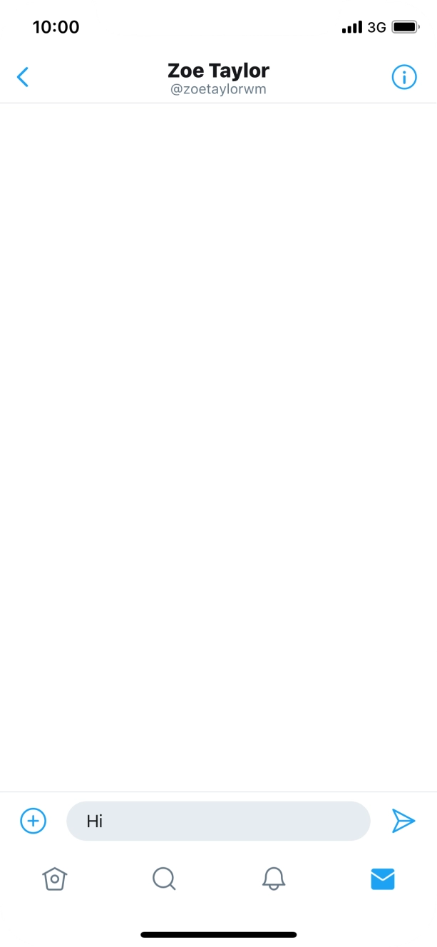 Write the required message and press the send icon. Write the required message and press the send icon.