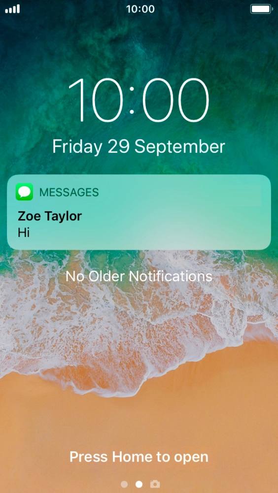 Press the required push notification and follow the instructions on the screen to use the selected function. Press the required push notification and follow the instructions on the screen to use the selected function.