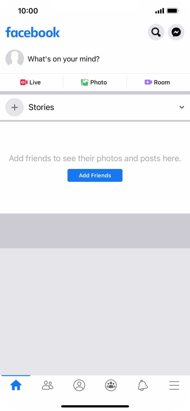 Press the text input field. Press the text input field.