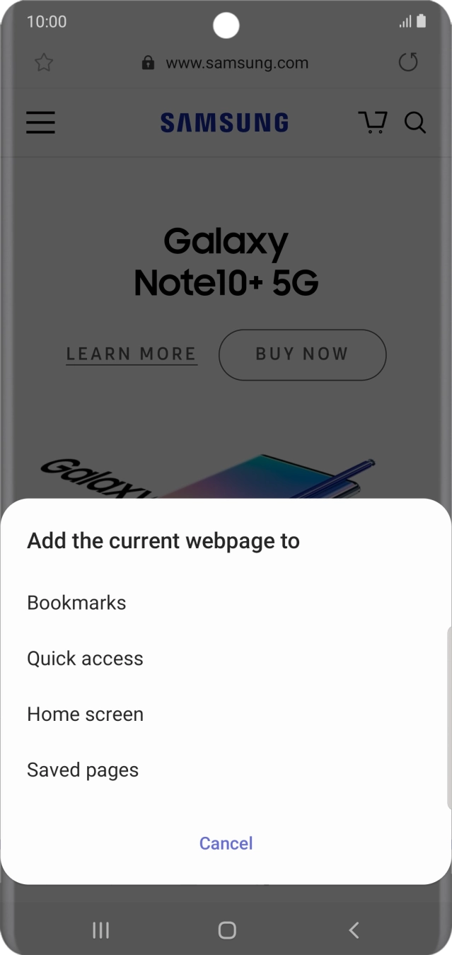 Press Bookmarks. Press Bookmarks.