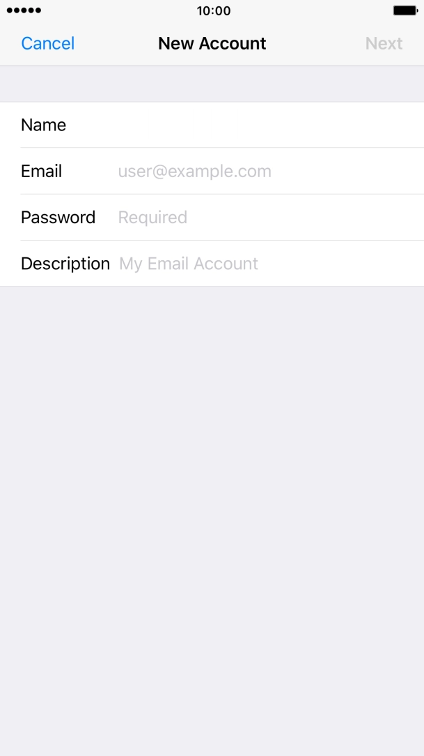 Press Email and key in your email address. Press Email and key in your email address.