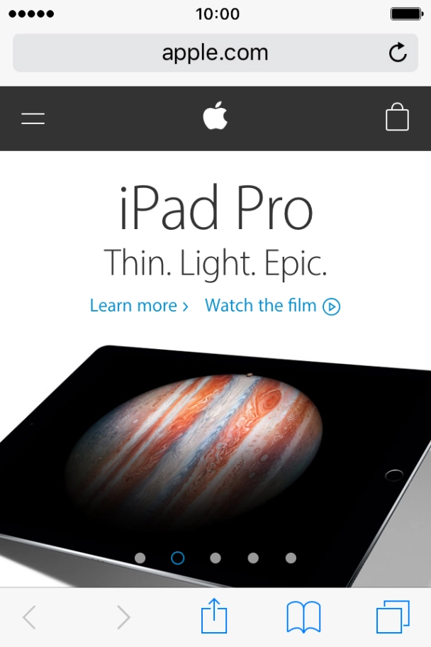 Press the menu icon. Press the menu icon.